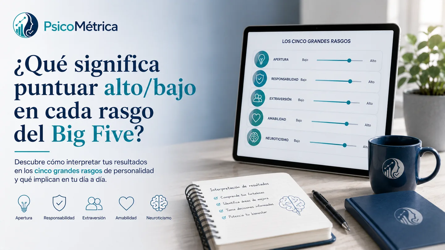 Cómo interpretar tu resultado del Big Five
